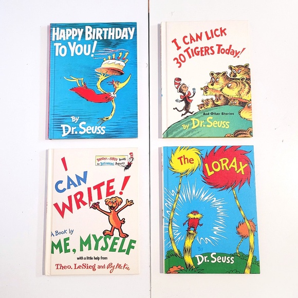 Dr Seuss Vintage Matte Hardcover Books Lot 2 - Picture 1 of 16